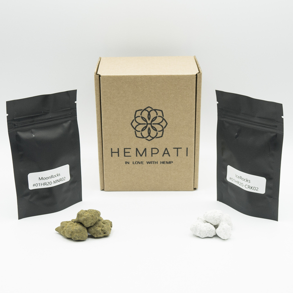 Campioni CBD gratuiti - Hempati LITE con CBD Moon Rock e CBD Ice Rock