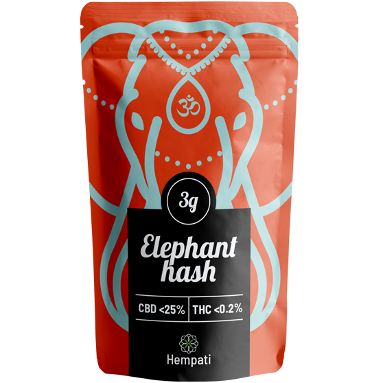 Elephant Hash CBD Hash - Cannabis Packaging Hempati