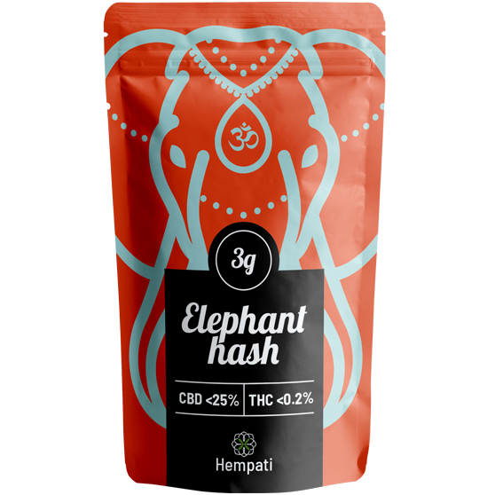 Elephant Hash Haxixe de Cannabis CBD Bolsas Haxixe Hempati