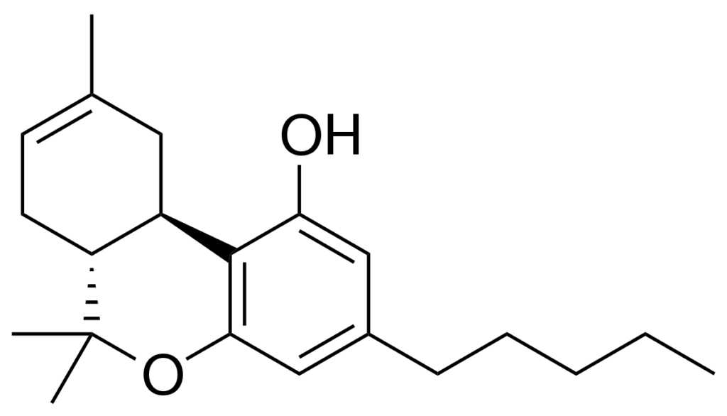 Delta 8 THC chemical structure